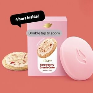 🇺🇸NEW Limited Edition Dove Crumbl  Strawberry Crumb Cake Beauty Bars